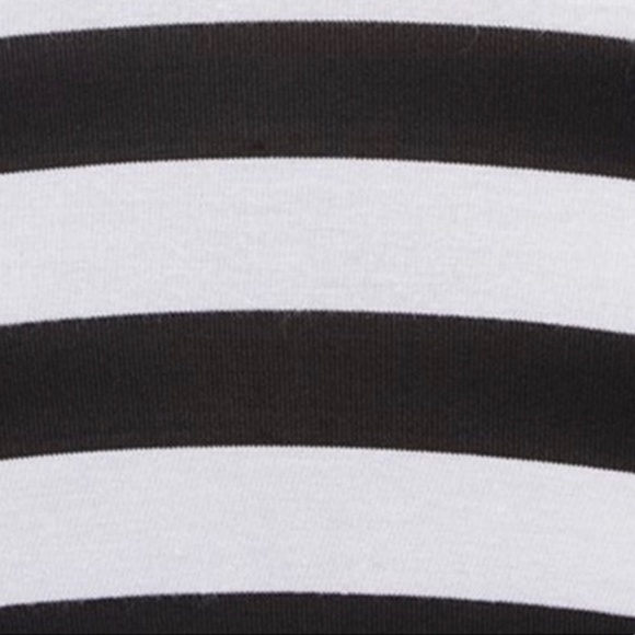 Bodycon Black & White Striped Long Sleeve Dress - Picture 7 of 7